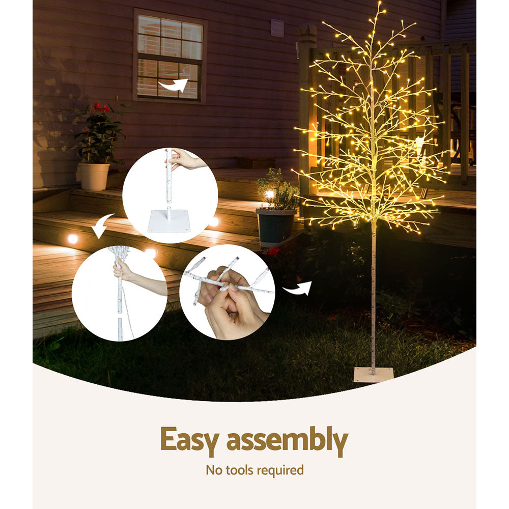 2.1M Christmas Tree 480 LED Solar Jingle Jollys-6
