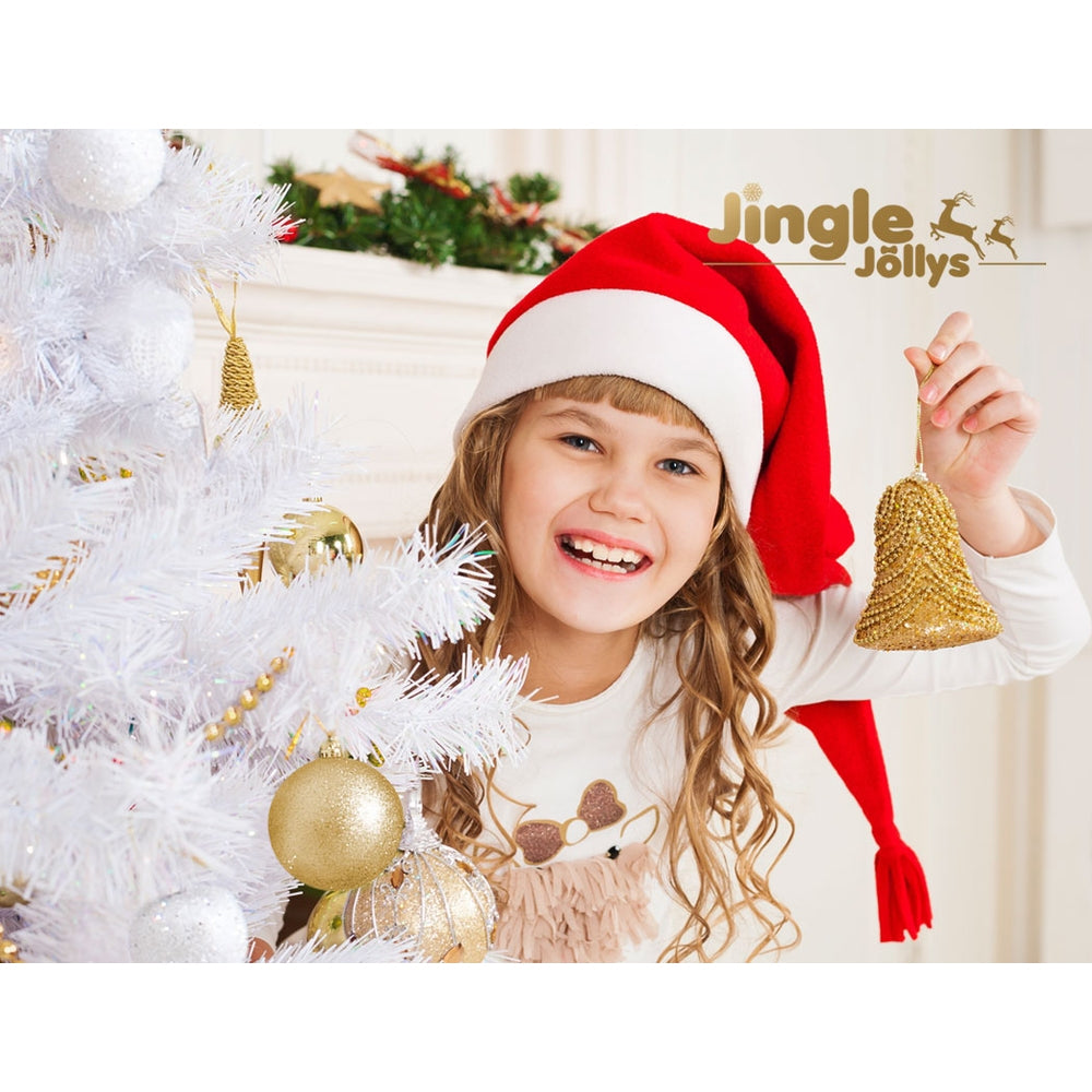 Jingle Jollys Christmas Tree 2.1m 1000 White Tips Xmas Tree Decorations-6