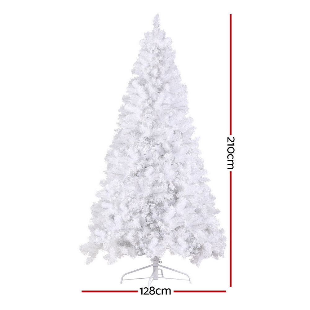 Jingle Jollys Christmas Tree 2.1m RGB Remote Xmas Party Decorations 1310 Tips-1