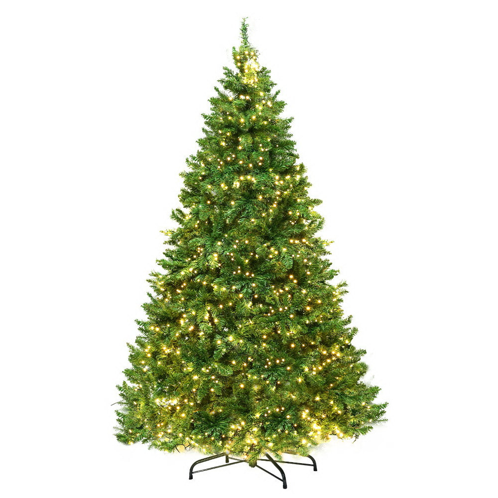 Jingle Jollys Christmas Tree 2.4m Xmas Tree Decorations 1488 LEDs 8 Light Modes-2