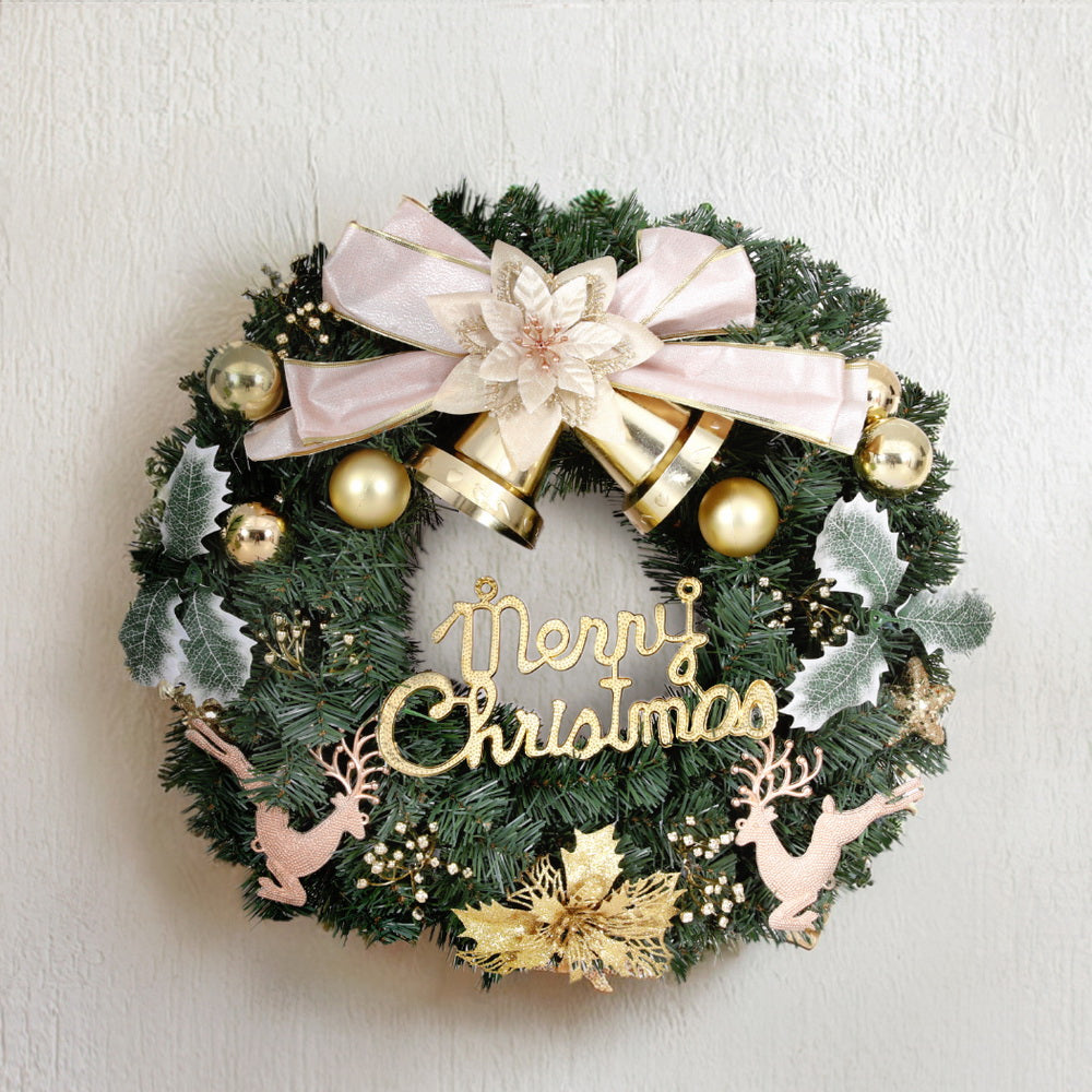 Jingle Jollys Christmas Wreath 60CM Garland Flowers Baubles Party Decorations-6