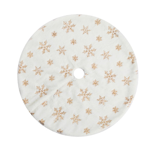 Jingle Jollys Christmas Tree Skirt 90cm Snowflake Ornaments Xmas Decorations-0