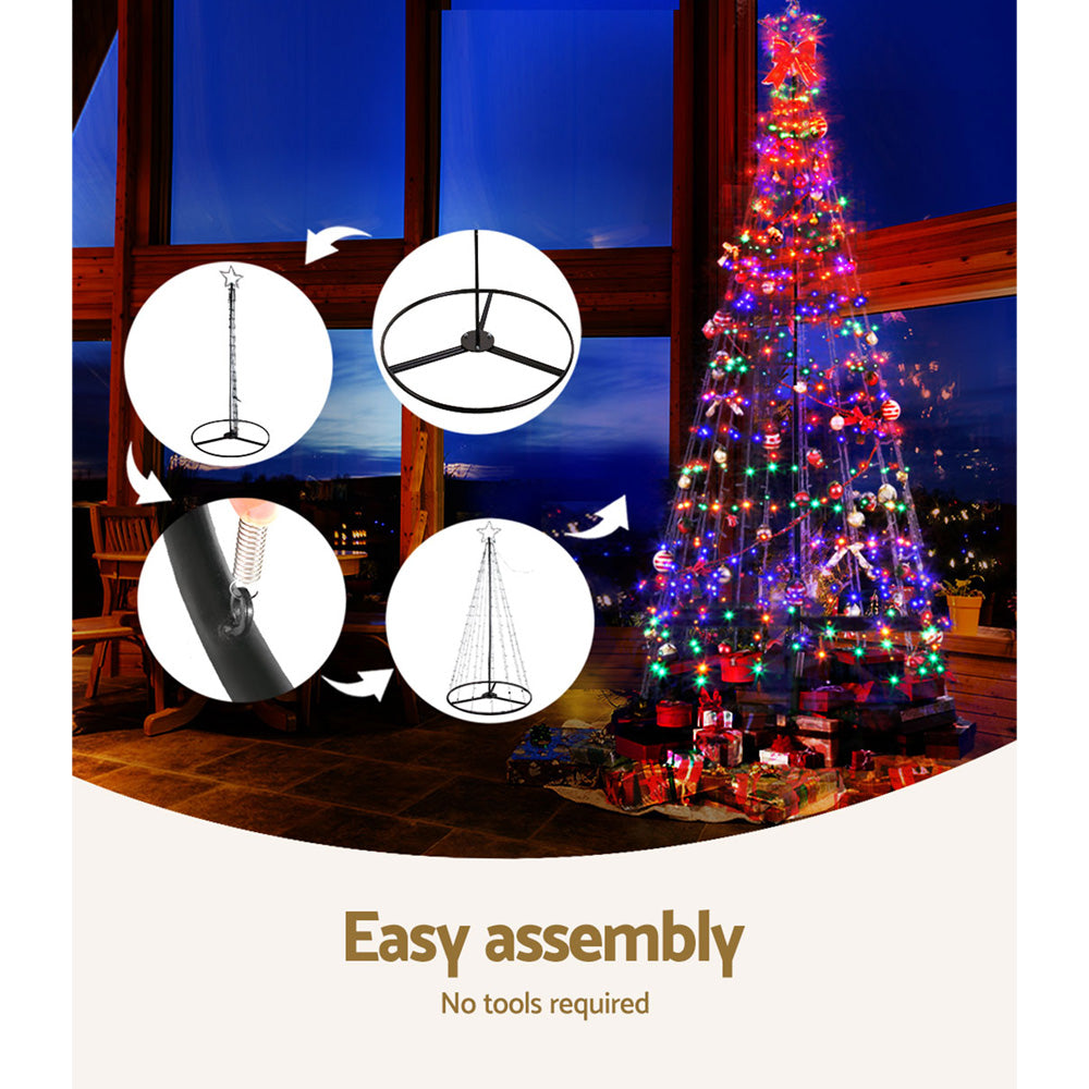 3.6M Christmas Tree 400 LED Solar Jingle Jollys-6