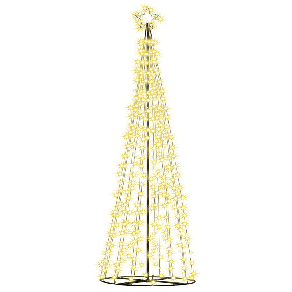 3.6M Christmas Tree LED Solar Warm Jingle Jollys-2