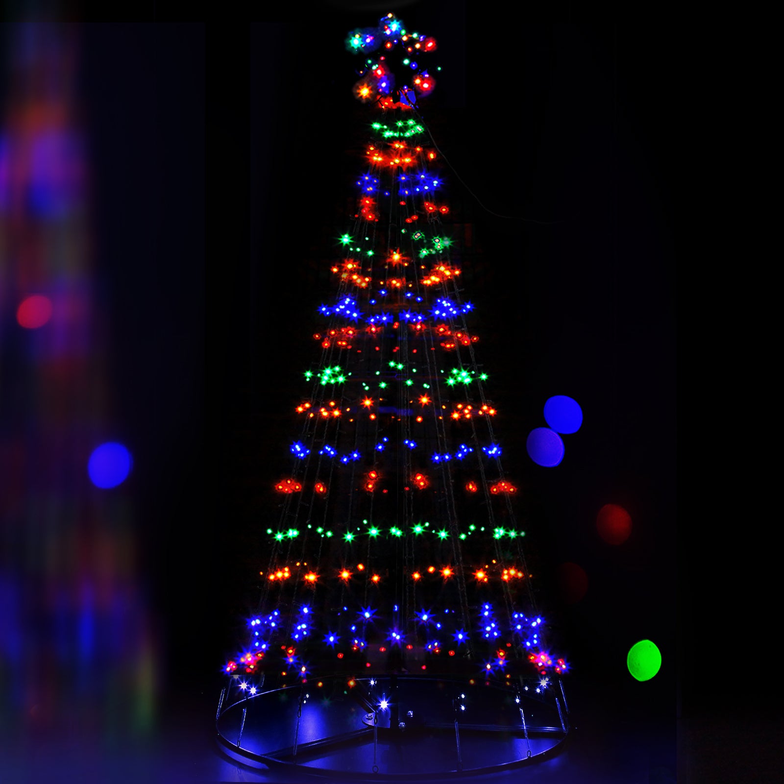 2.1M Christmas Tree 264 LED Solar Jingle Jollys-7