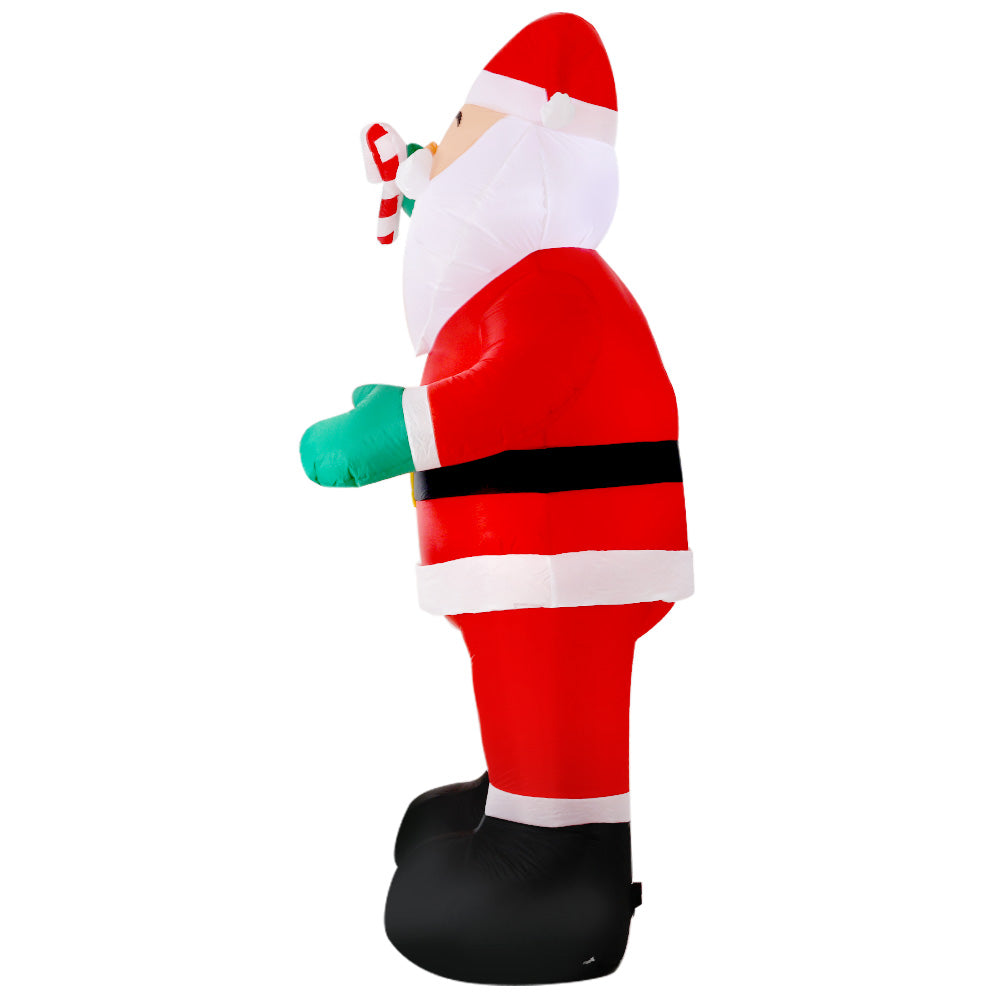 Jingle Jollys Christmas Inflatable Santa 3M Illuminated Decorations-3