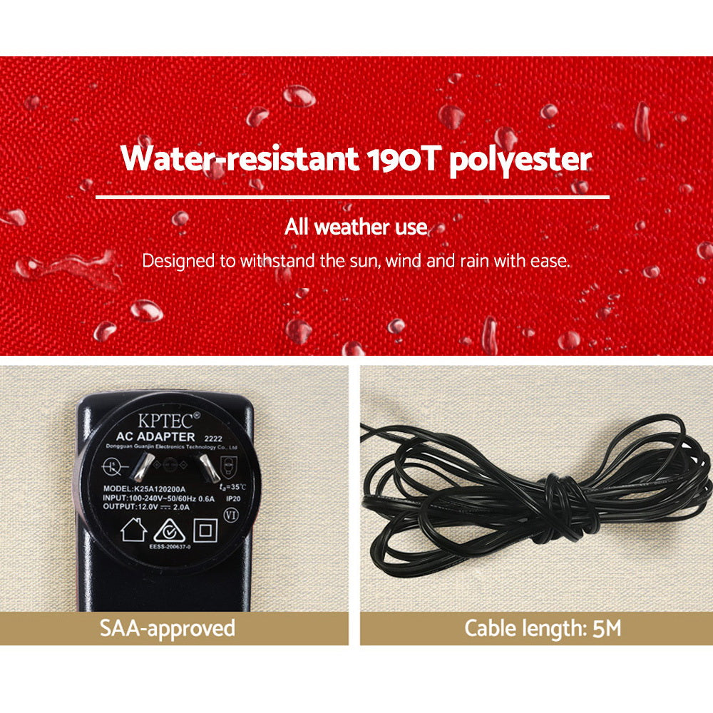 Jingle Jollys Christmas Inflatable Santa 3M Illuminated Decorations-6