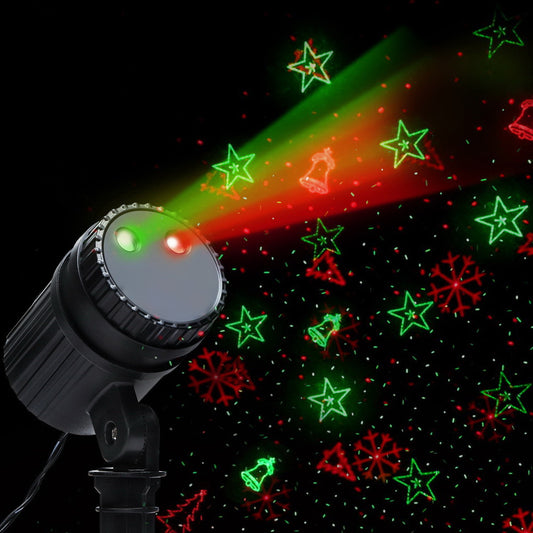 1X Projector Light Christmas Lights Laser Outdoor Decorations Jingle Jollys-0