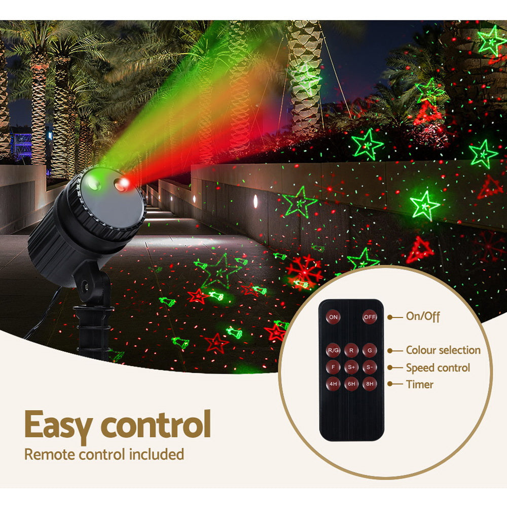 1X Projector Light Christmas Lights Laser Outdoor Decorations Jingle Jollys-3