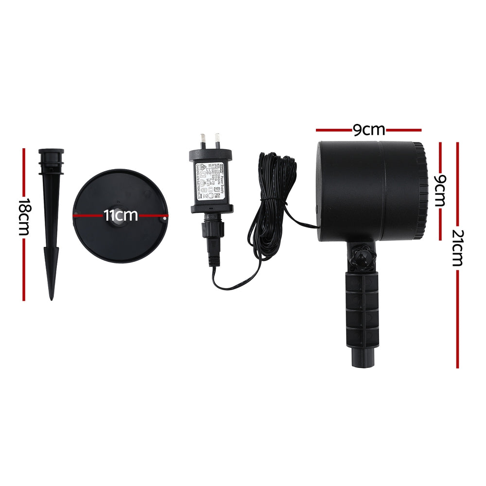 Jingle Jollys Christmas Lights Laser Light Snowflake Projector Indoor Outdoor-1