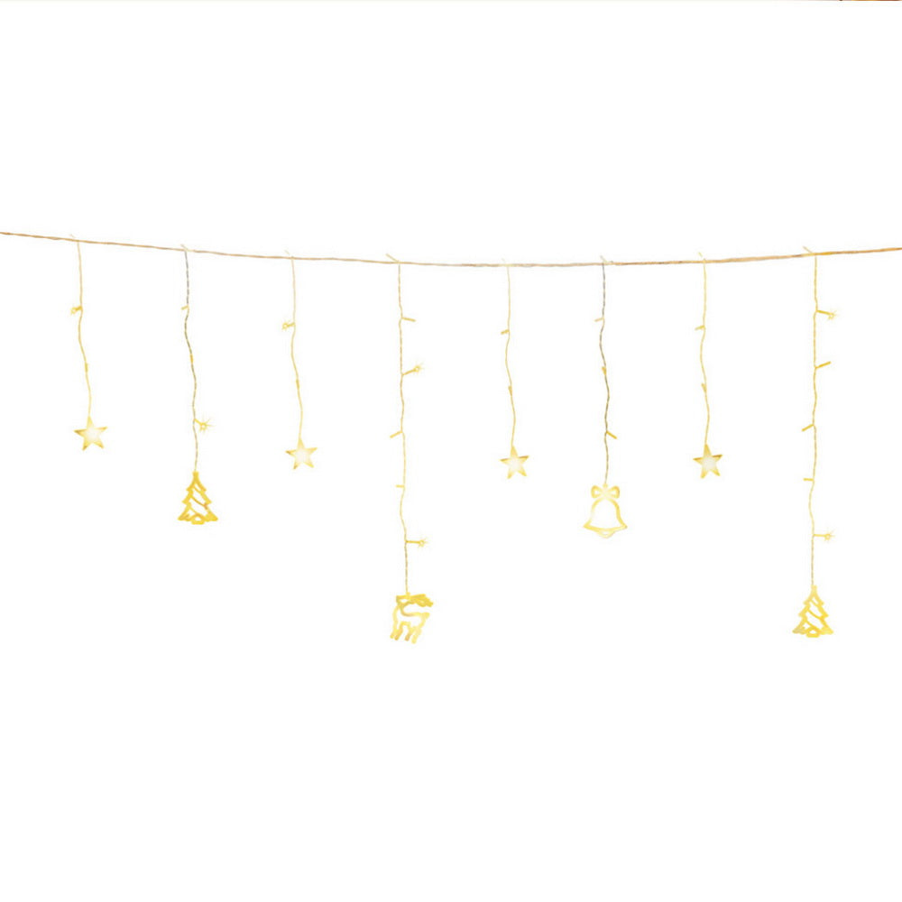 138 LED 3M Christmas Lights Icicle Light Warm White Jingle Jollys-0