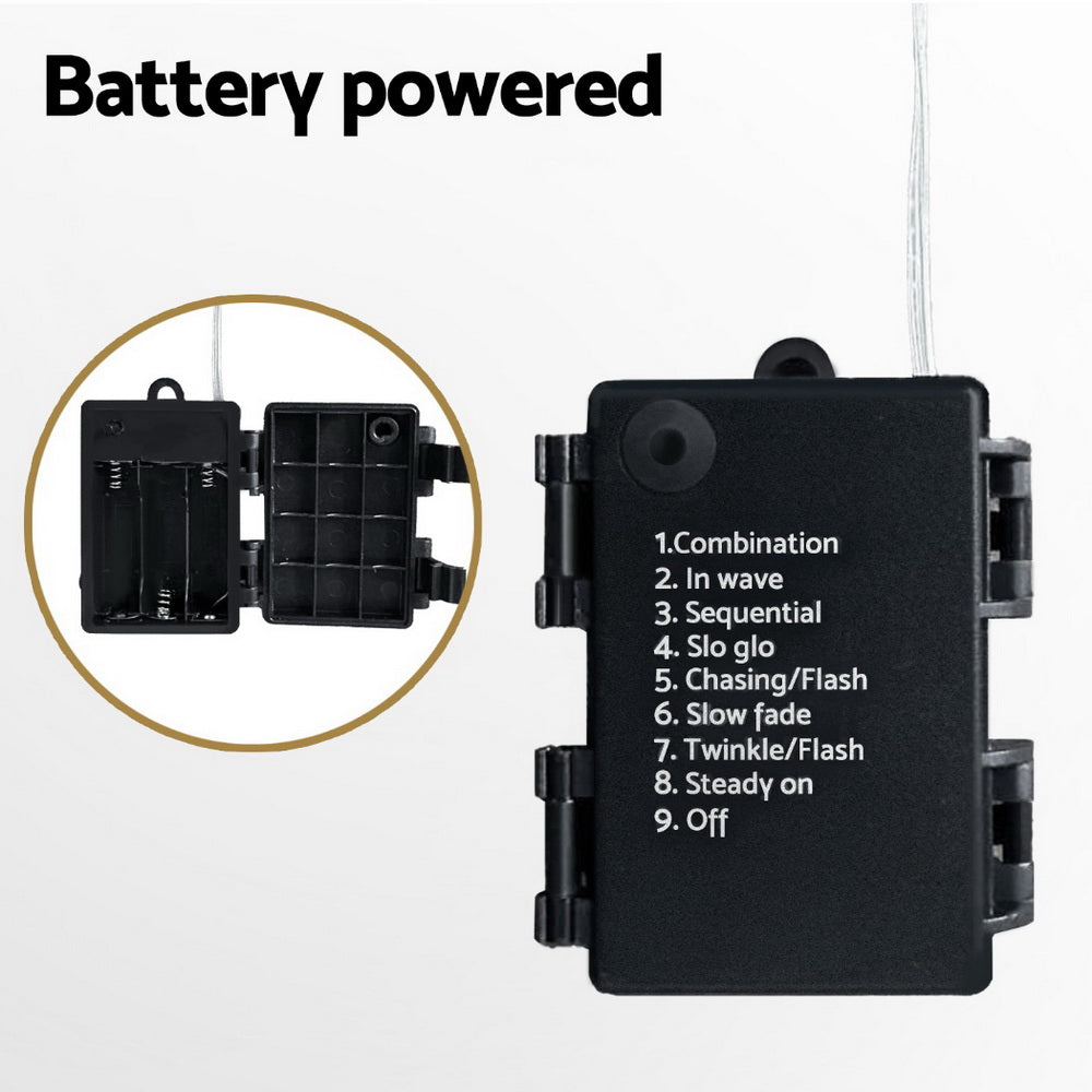 138 LED 3M Christmas Lights Icicle Light Warm White Jingle Jollys-5