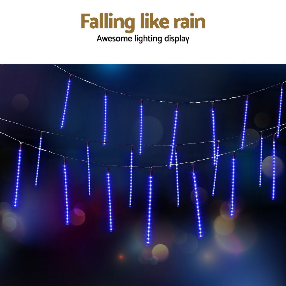 288 LED 7M Christmas Lights Icicle Light Falling Metor Jingle Jollys-5