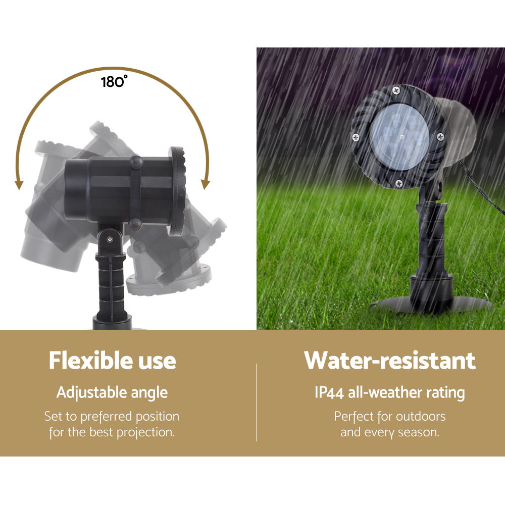 1X Projector Light Christmas Lights Laser Outdoor Decorations Jingle Jollys-3