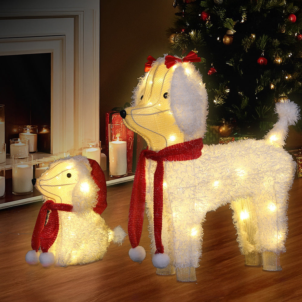 Jingle Jollys Christmas Lights 60 LED Fairy Light 2pcs Dog Decorations Set-6