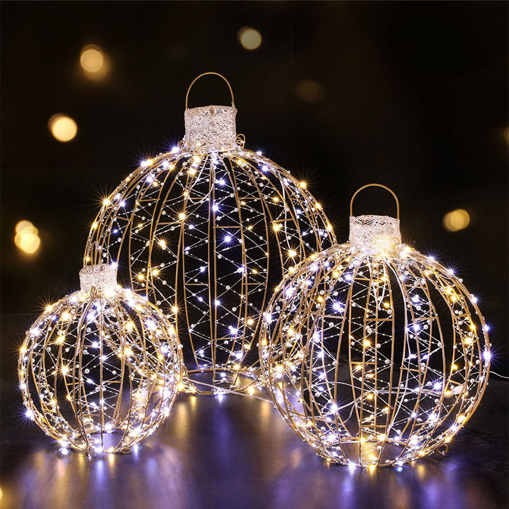 3 PCS Christmas Lights 360 LED Fairy Light Ball Decorations Jingle Jollys-6