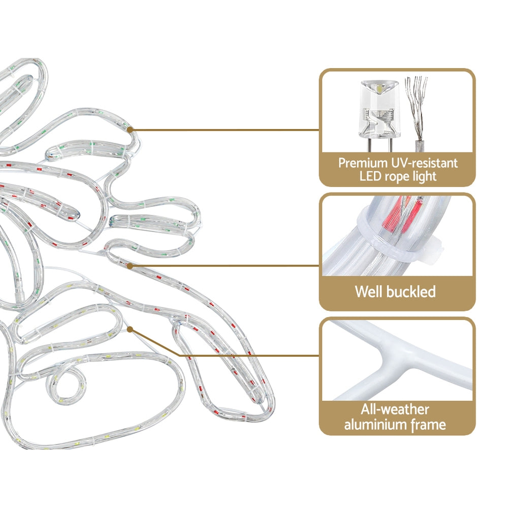 0.76M Christmas Lights 216 LED Bell Motif Light Decorations Jingle Jollys-3