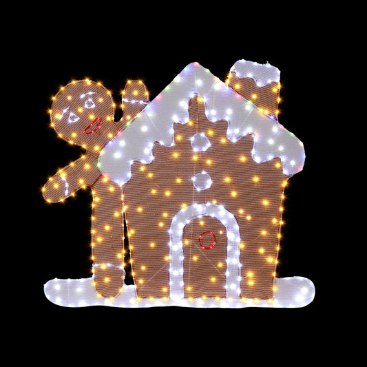 330 LED Christmas Lights Gingerbread Motif Fairy Light Decoration Jingle Jollys-0