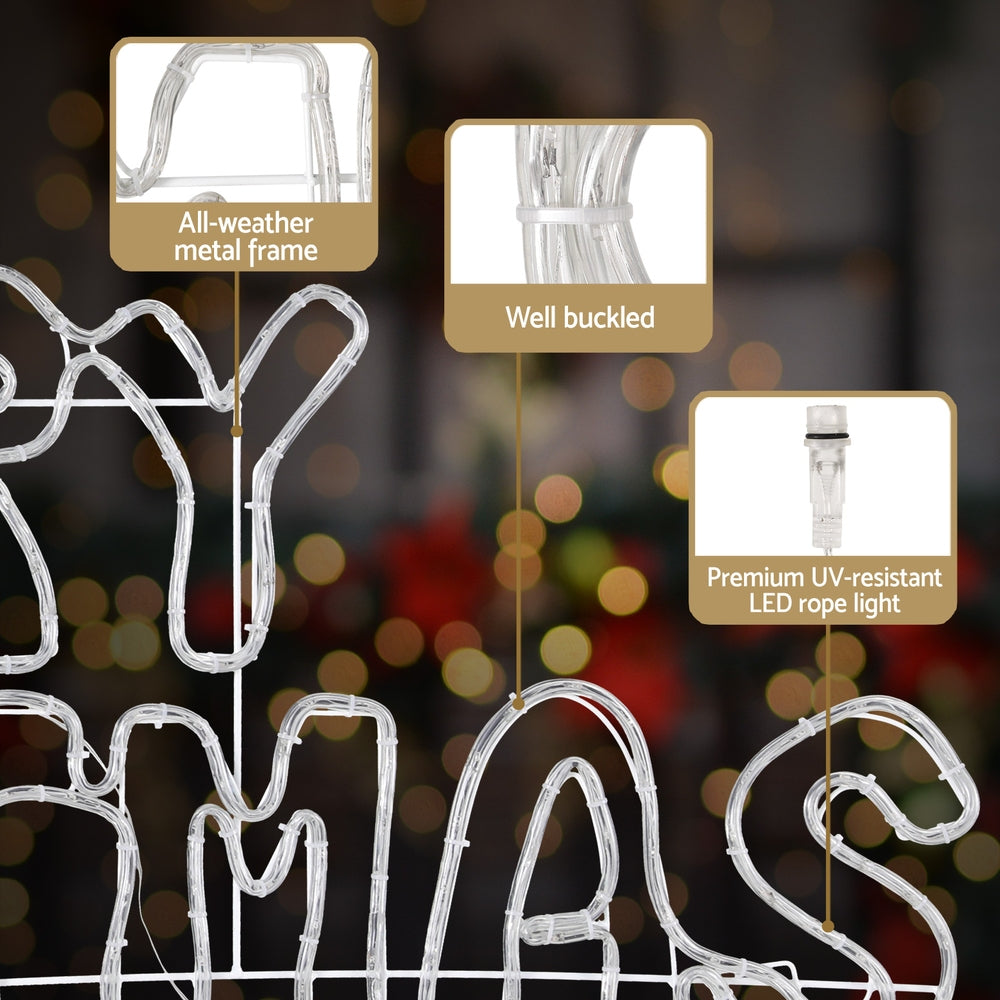 1.6M Christmas Lights Motif 360 LED Rope Light Outdoor Decoration Jingle Jollys-5