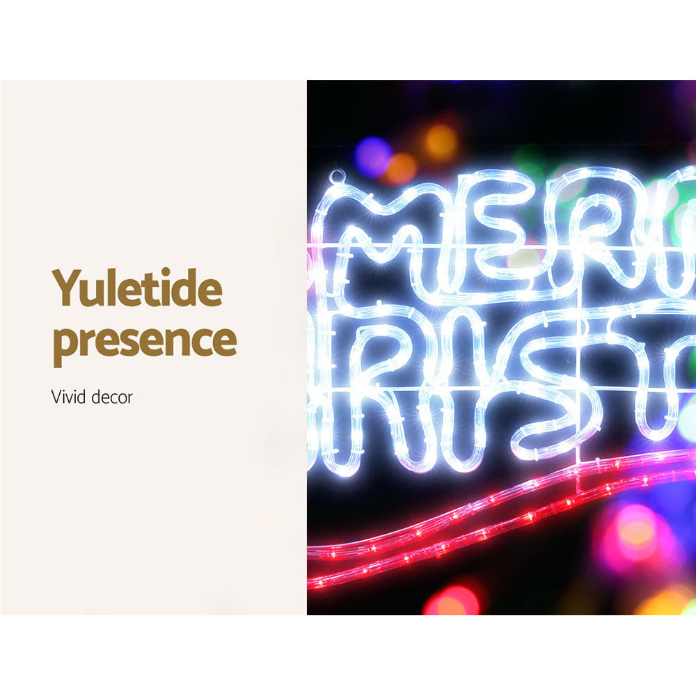 0.96M Christmas Lights Merry Christmas 288 LED Decorations Jingle Jollys-4