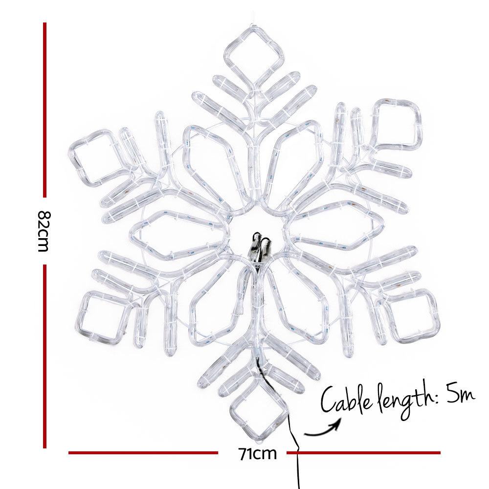 0.82M Christmas Lights 304 LED Snow Motif Light Decorations Jingle Jollys-1