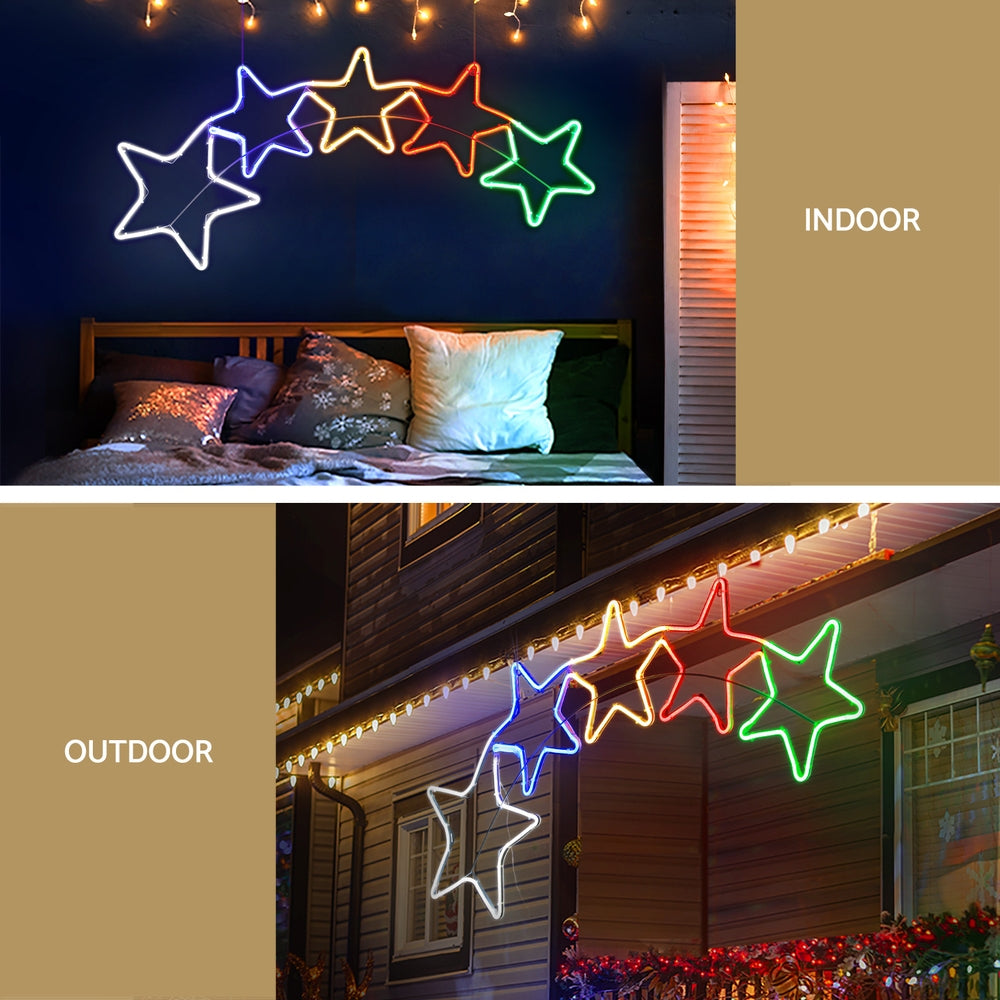 1.25M Christmas Lights Motif 560 LED Rope Light Outdoor Decoration Jingle Jollys-4