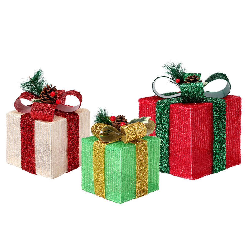 3 PCS Christmas Lights 60 LED Fairy Light Gift Box Jingle Jollys-2