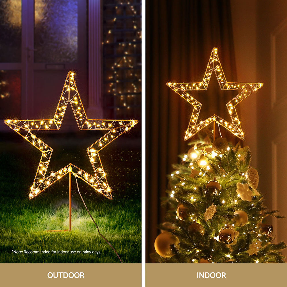 100 LED Christmas Lights Fairy Light Ground Star Garden Decoration Jingle Jollys-4