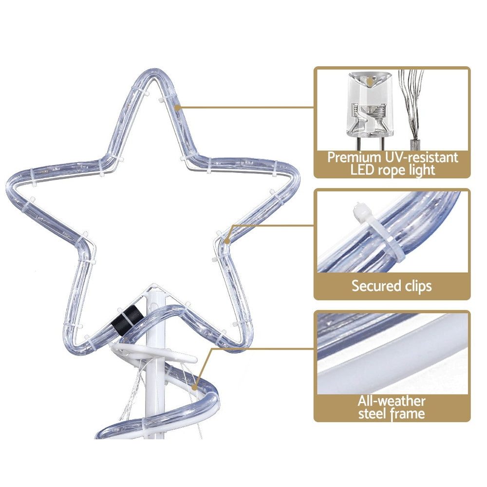 1.88M Christmas Lights Tree 288 LED Decorations Jingle Jollys-2