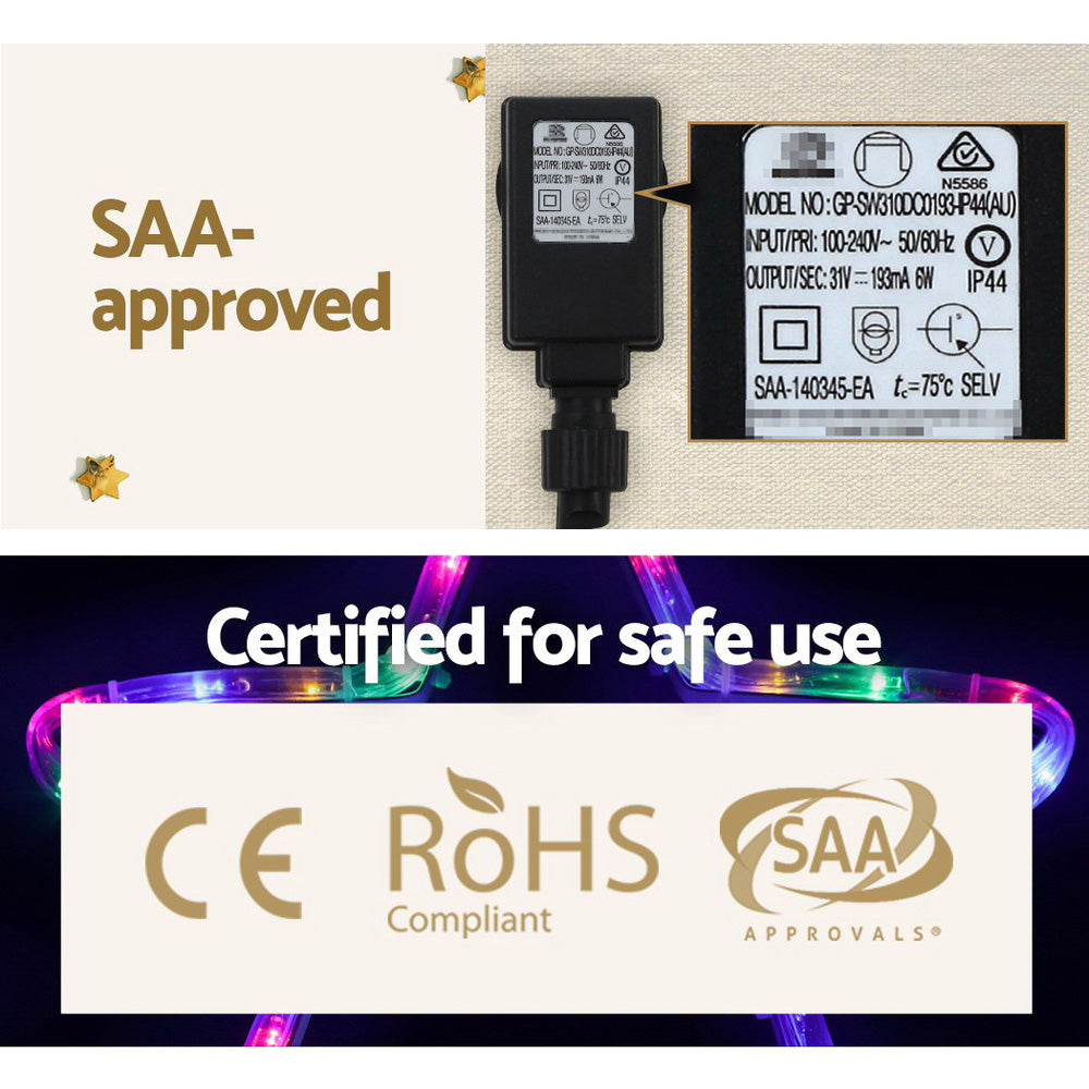 1.88M Christmas Lights Tree 288 LED Decorations Jingle Jollys-6