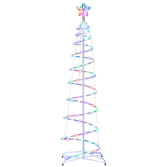 Jingle Jollys Christmas Tree 1.8m 100 RGB LED Rope Lights Xmas Trees Decoration-0