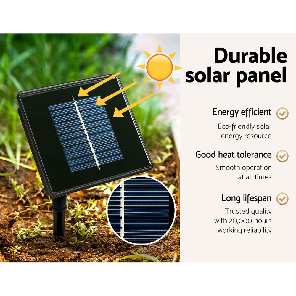 2.4M Christmas Tree LED Solar Motif Lights Jingle Jollys-3