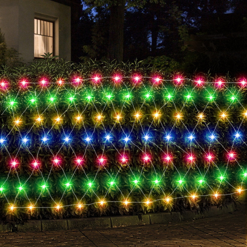 Jingle Jollys Christmas Lights 5Mx3M Net String Light 600 LED Colourful Beads-6