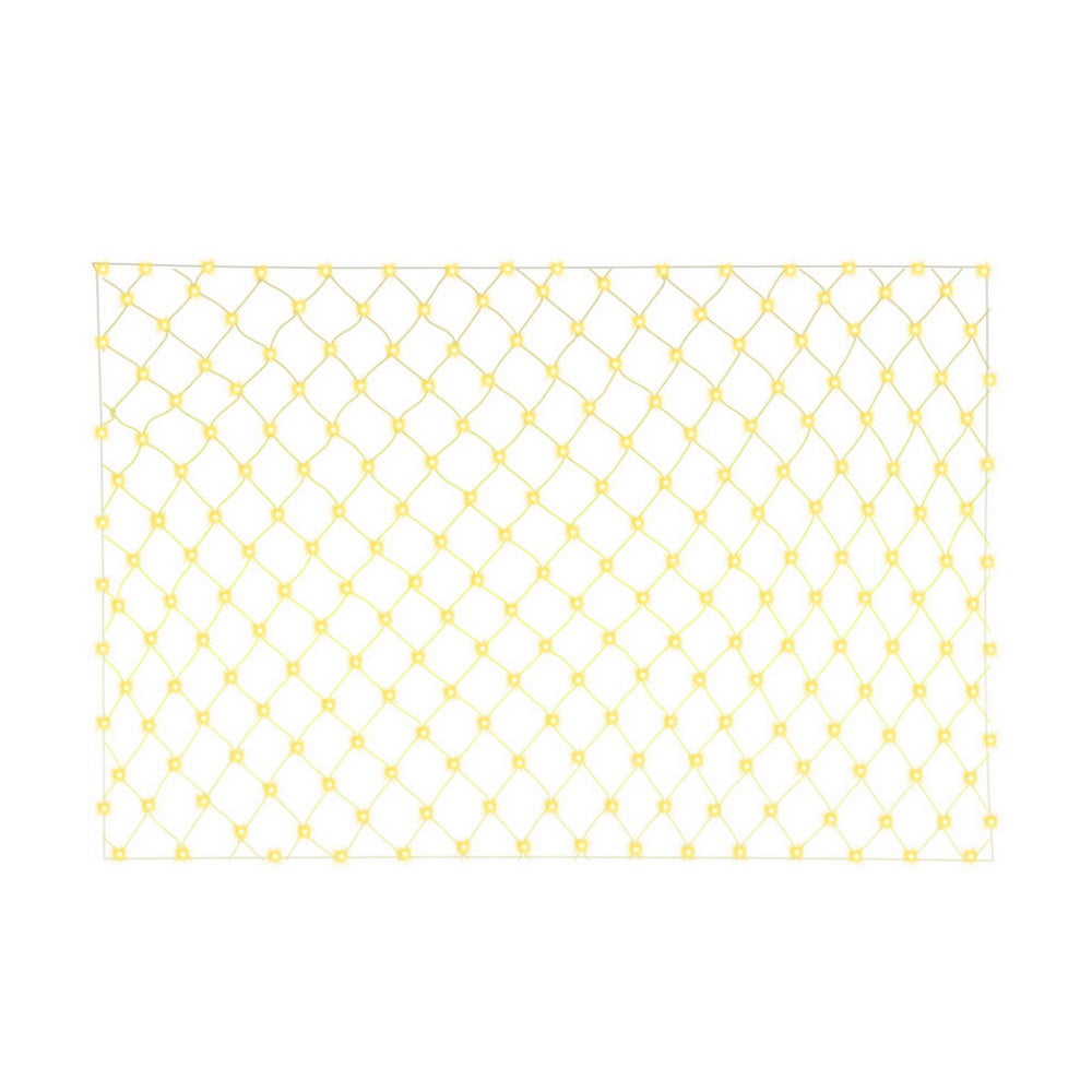 2Mx3M Christmas Lights Net String Light Decorations Warm 504 LED Jingle Jollys-0