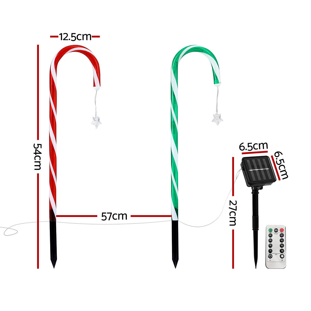 Jingle Jollys 8 PCS Christmas Lights Path Ground Light Garden Decorations 72 LED-1