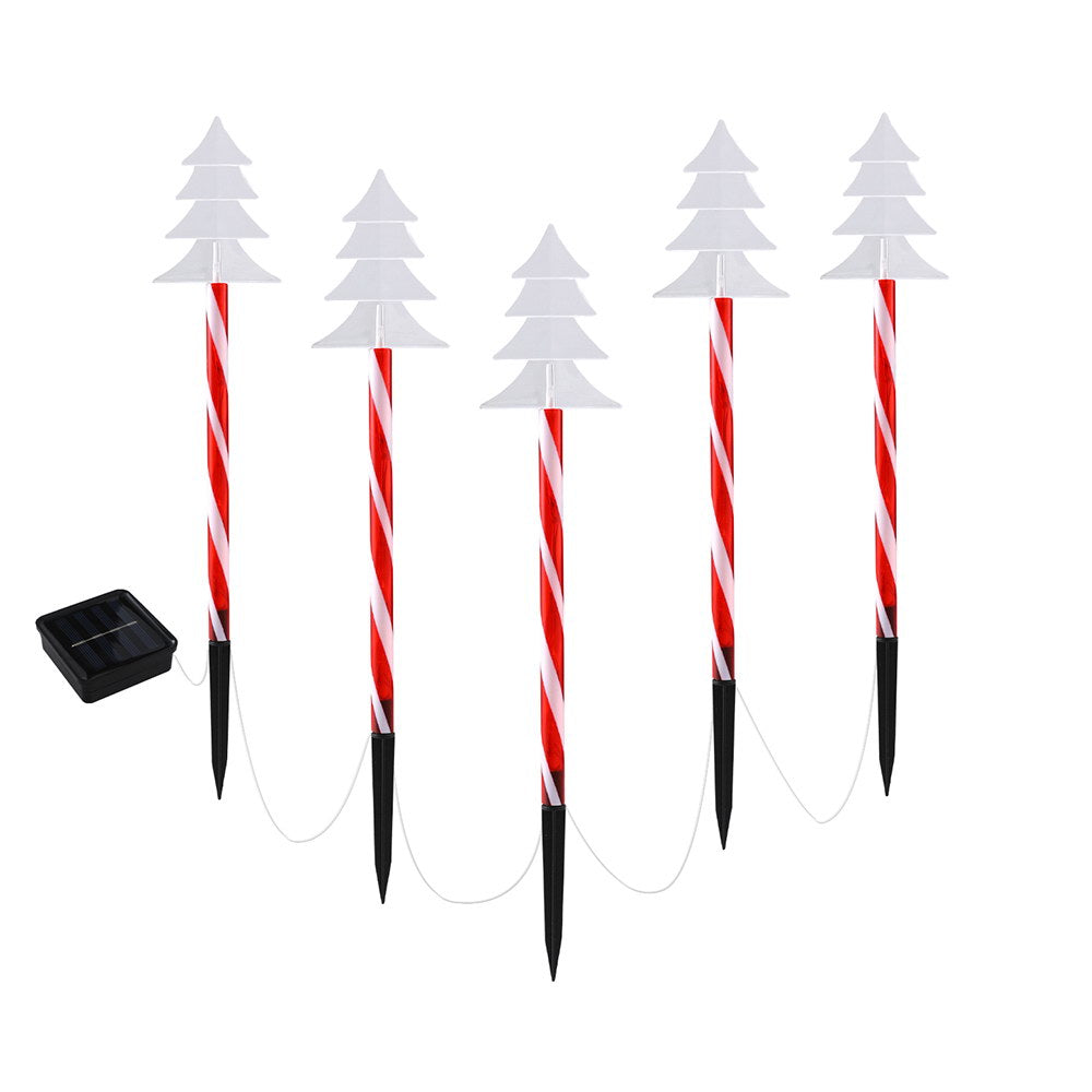 25 LED 5 PCS Christmas Lights Path Ground Light Garden Decorations Jingle Jollys-2