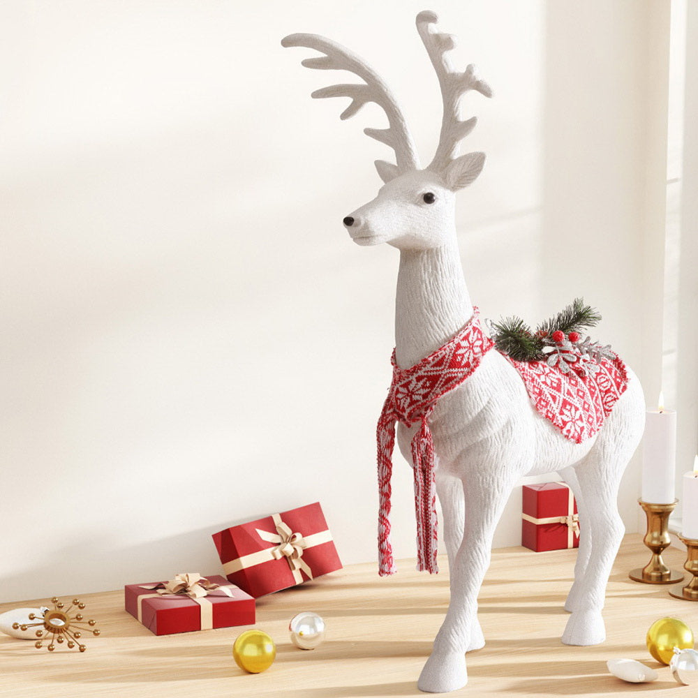 Jingle Jollys Christmas Reindeer 80cm Glitter Deer Ornaments Party Decorations-6