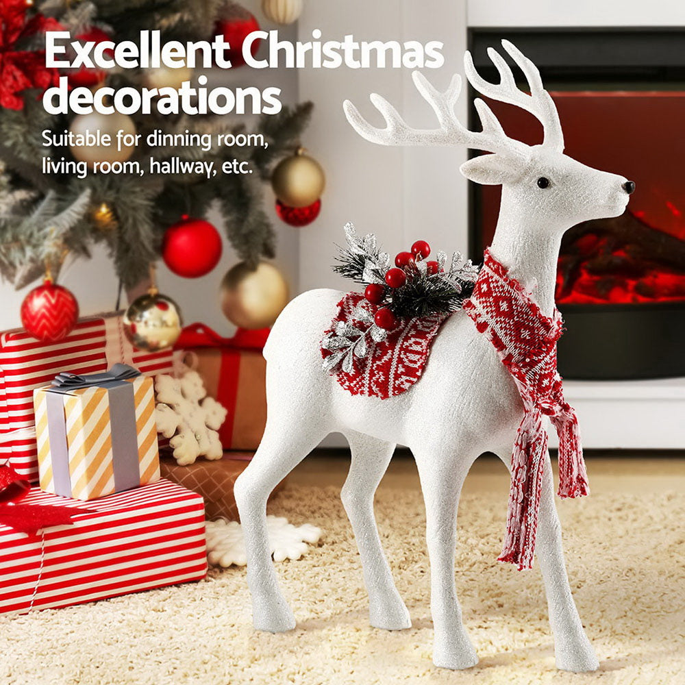 Jingle Jollys Christmas Reindeer 45cm Glitter Deer Ornaments Party Decorations-3