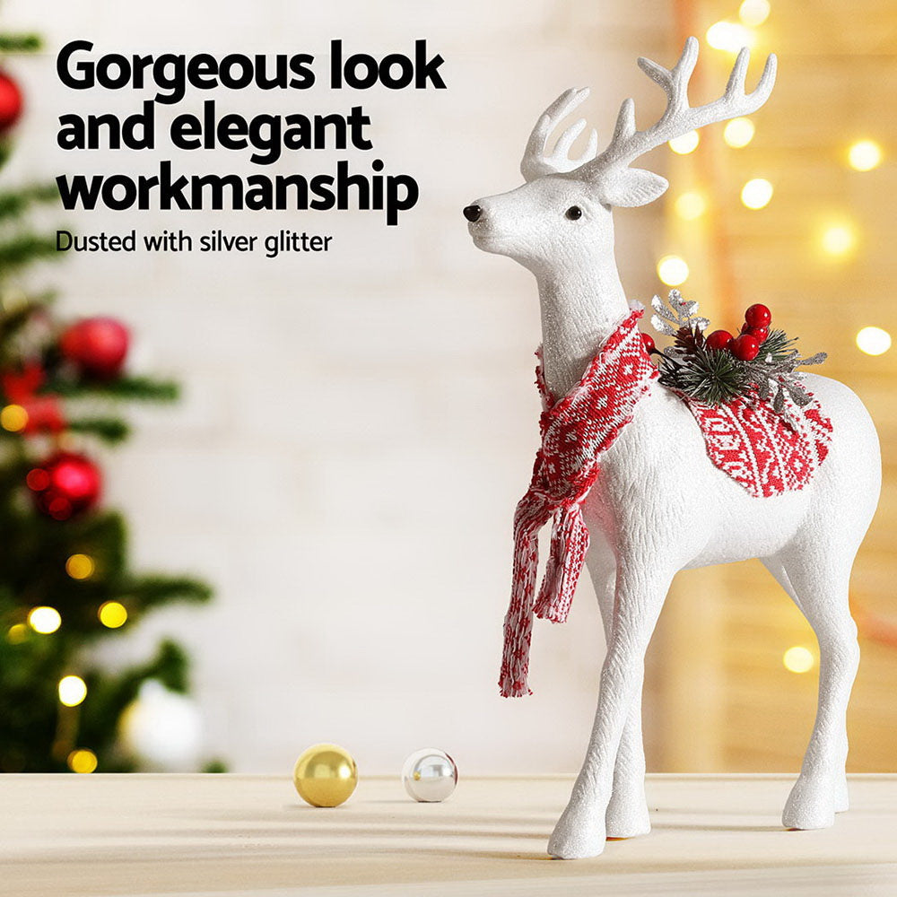 Jingle Jollys Christmas Reindeer 45cm Glitter Deer Ornaments Party Decorations-4