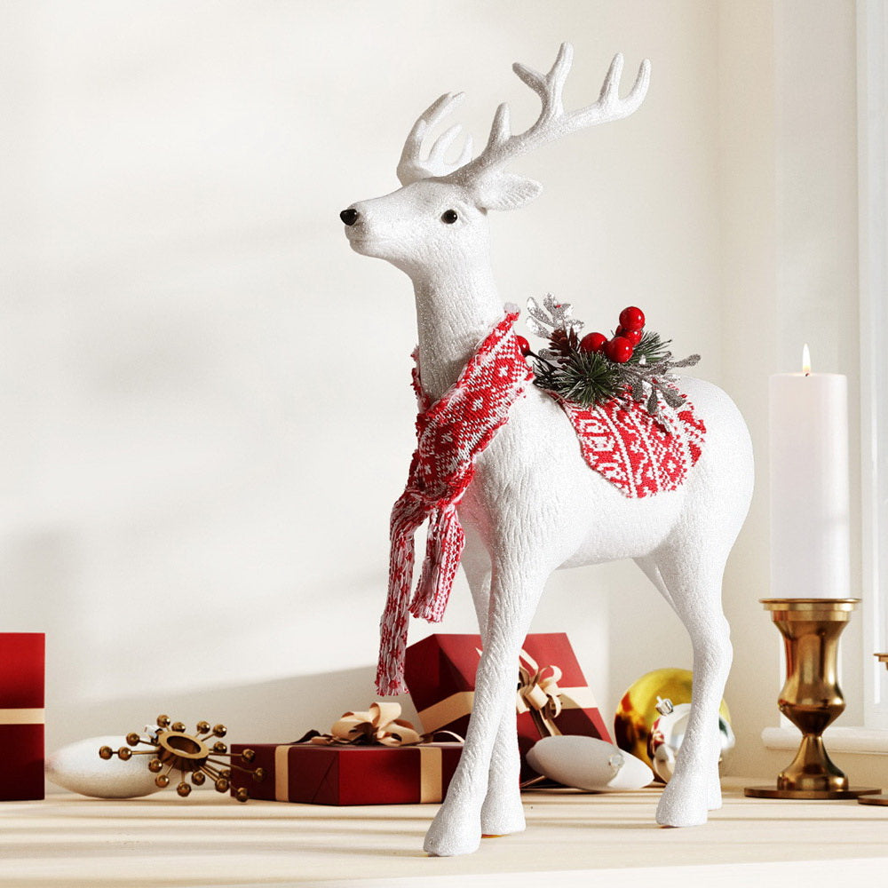 Jingle Jollys Christmas Reindeer 45cm Glitter Deer Ornaments Party Decorations-6
