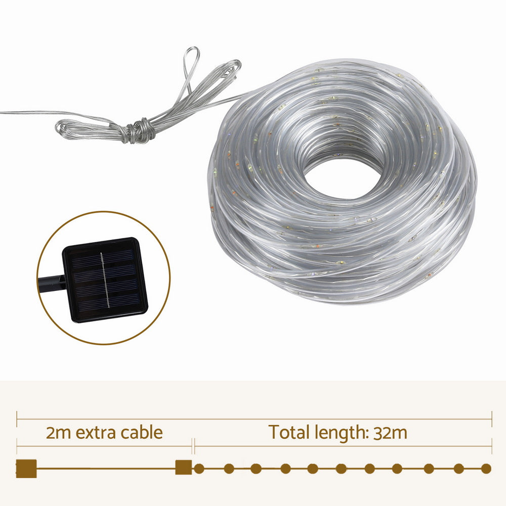 Jingle Jollys 30M Christmas Lights String Rope Light Decoration 300 LED Colorful-1