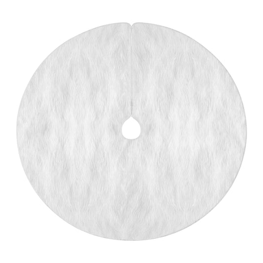 Jingle Jollys Christmas Tree Skirt 90cm Plush Xmas Fluffy Ornaments Decor White-0