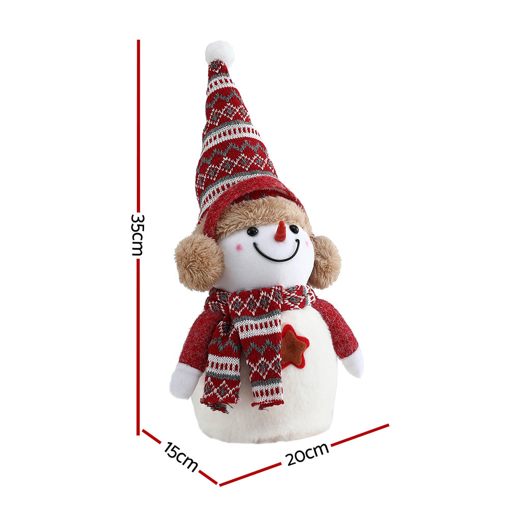Jingle Jollys Christmas Snowman Handicraft Ornaments Party Decorations 35cm-1