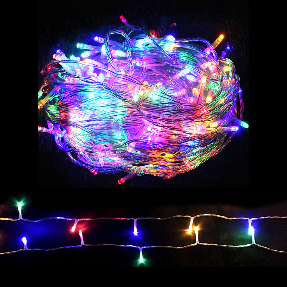100M Christmas Lights String Fairy Light 500 LED Colourful Jingle Jollys-0