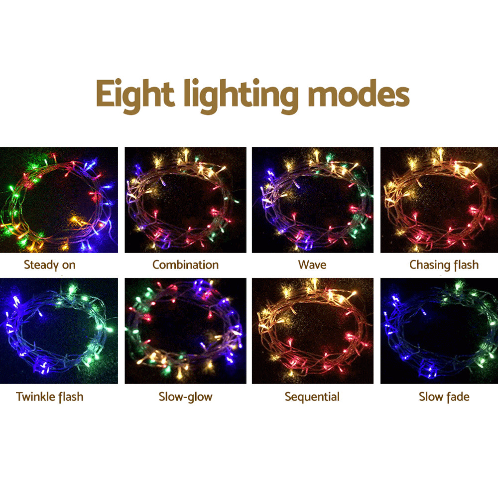 100M Christmas Lights String Fairy Light 500 LED Colourful Jingle Jollys-3