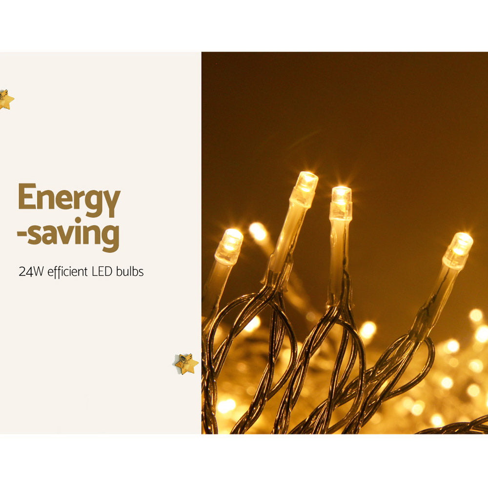 100M Christmas Lights String Fairy Light 500 LED Warm White Jingle Jollys-2