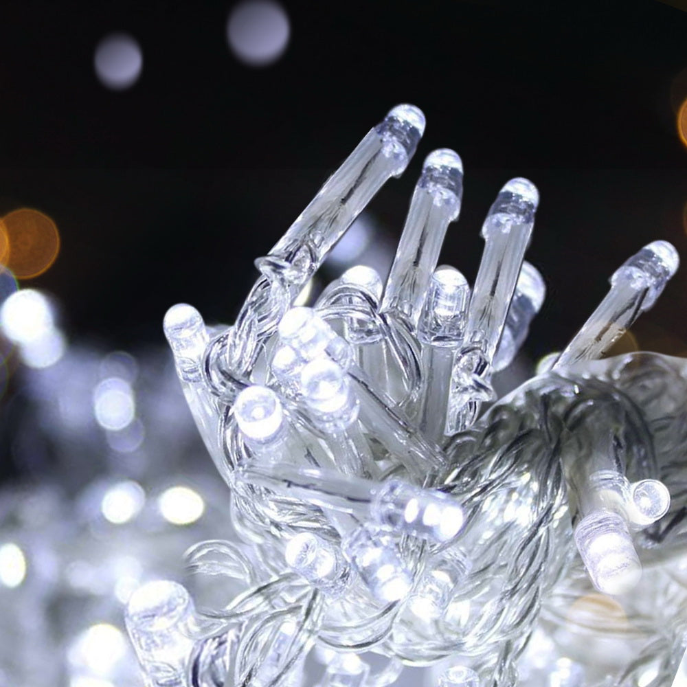 100M Christmas Lights String Fairy Light 500 LED Cool White Jingle Jollys-7